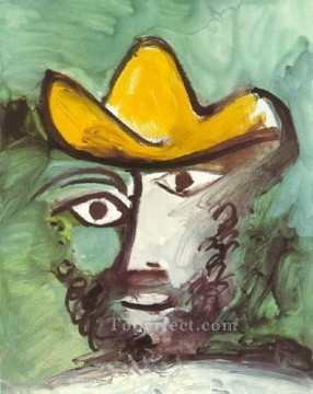 judith head Painting - Head of a Man 1971 1 Pablo Picasso